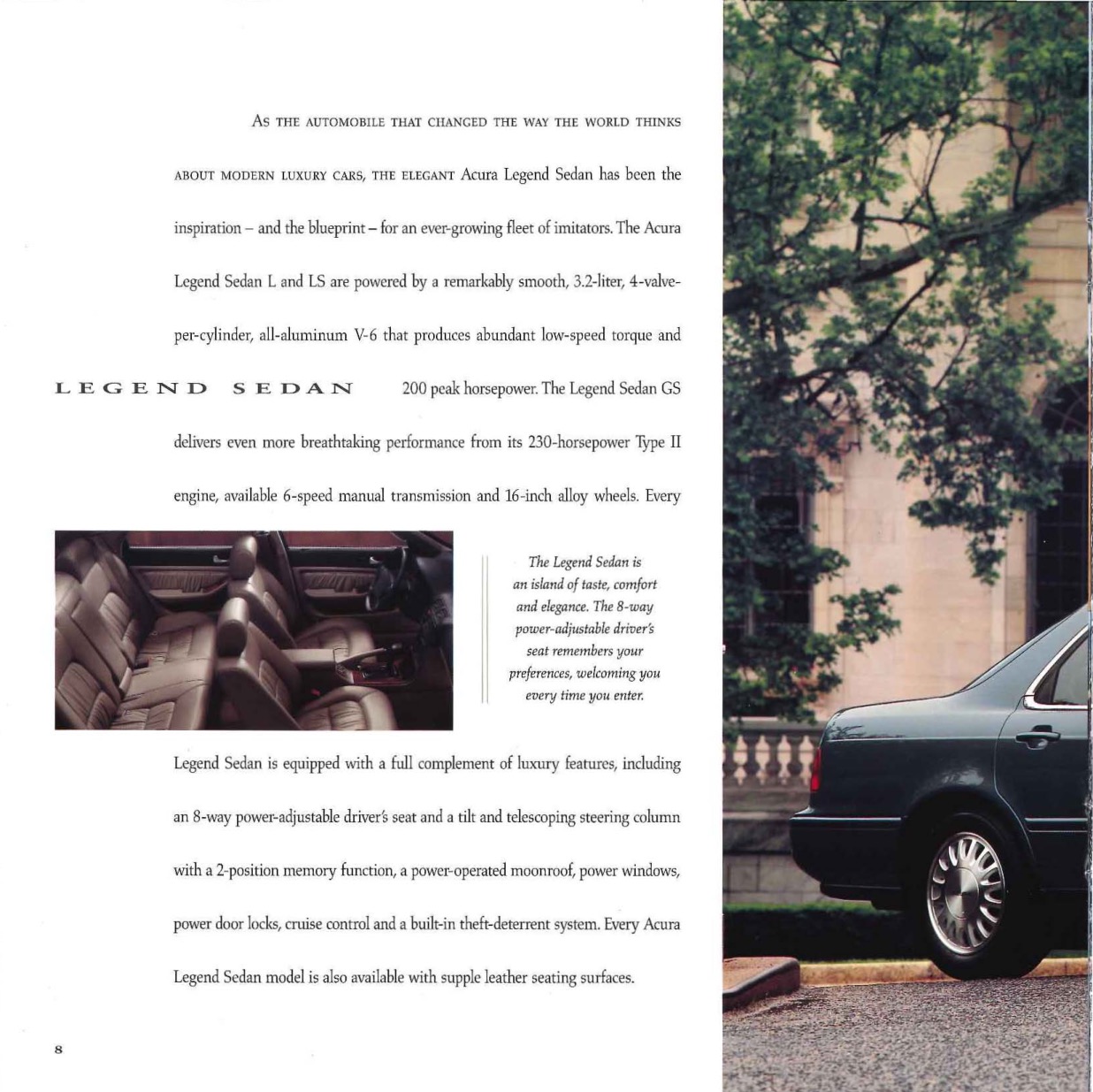 1995 Acura Brochure Page 1
